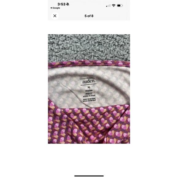 Auden Women's Size XL Cloud Knit Pajama Set 2pc Super Soft Rose Pink Shorts Tank - Picture 4 of 9